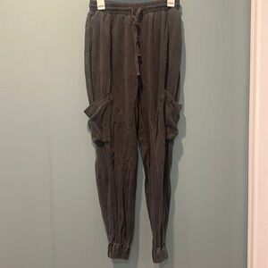 Faded Grey Cargo Pants